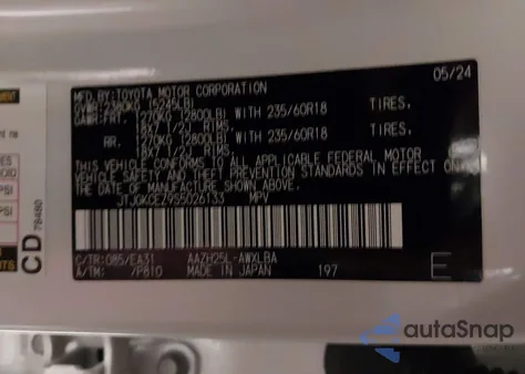 2025 Lexus Nx 350H Premium z USA, uszkodzony, nr VIN JTJGKCEZ9S5026133